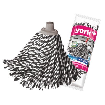 Felmosó fej mop pamut 160 g Zebra York_073060