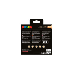 Dekormarker 1,8-2,5mm, Uni Posca PC-5M 8 db-os készlet. porté színek