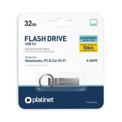Pendrive 32Gb. USB 3.2 metal Platinet