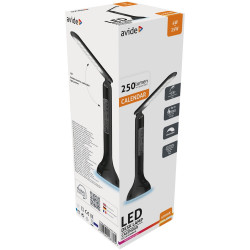 Asztali lámpa LED, AVIDE RGB Naptár, 4W, 4000K, fekete Iroda üzemeltetés, munkavédelem Avide