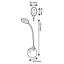 Asztali lámpa LED, AVIDE Tolltartóval, 5W, 6400K, fehér