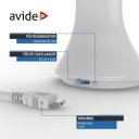 Asztali lámpa LED, AVIDE Naptár, 5W, 4000K, fehér