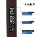 Asztali lámpa LED, AVIDE Irodai bőrhatású naptár Nathan, 6W, 5000K, barna