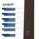 Asztali lámpa LED, AVIDE Irodai bőrhatású naptár Nathan, 6W, 5000K, barna