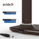 Asztali lámpa LED, AVIDE Irodai bőrhatású naptár Nathan, 6W, 5000K, barna