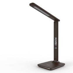 Asztali lámpa LED, AVIDE Irodai bőrhatású naptár Nathan, 6W, 5000K, barna