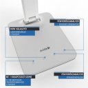 Asztali lámpa LED, AVIDE Irodai bőrhatású naptár Nathan, 6W, 5000K, fehér