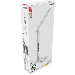 Asztali LED lámpa, Nathan, kijelzős, 6W, 5000K, AVIDE, fehér Iroda üzemeltetés, munkavédelem Avide