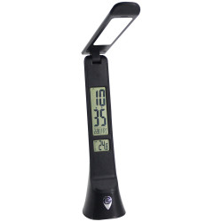 Asztali lámpa LED, AVIDE Bőrhatású Hugo naptár, 6W, 5000K, fekete