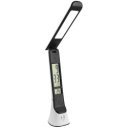 Asztali lámpa LED, AVIDE Bőrhatású Hugo naptár, 6W, 5000K, fekete-fehér