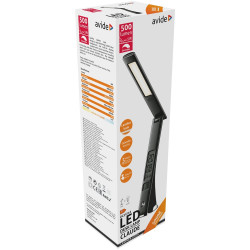 Asztali lámpa LED, AVIDE Üzleti bőrhatású Claude naptár, 5W, 5000K, fekete Iroda üzemeltetés, munkavédelem Avide