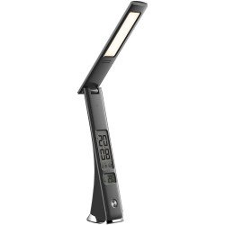 Asztali LED lámpa, Claude, kijelzős, 5W, 5000K, AVIDE, fekete Iroda üzemeltetés, munkavédelem Avide