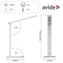 Asztali lámpa LED, AVIDE Scott, 12W, 5000K, fehér