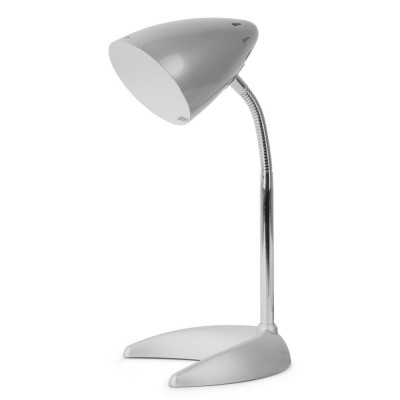 Asztali lámpa, AVIDE Basic C-talpú, 40W, ezüst