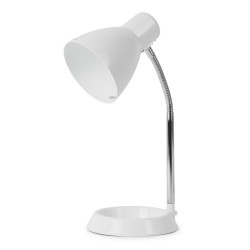 Asztali lámpa, AVIDE Basic O-talpú, 11W, fehér Iroda üzemeltetés, munkavédelem Avide