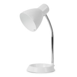 Asztali lámpa, AVIDE Basic O-talpú, 11W, fehér Iroda üzemeltetés, munkavédelem Avide