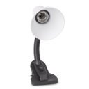 Asztali lámpa, AVIDE Basic csiptethető, max 60W, fehér