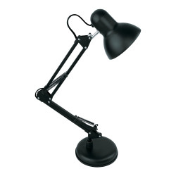 Asztali lámpa, AVIDE Basic Vintage plasztik, max 60W, fekete Iroda üzemeltetés, munkavédelem Avide