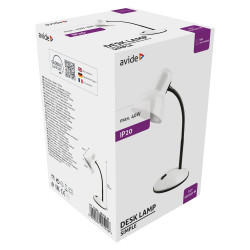 Asztali lámpa, AVIDE Basic Simple, 40W, fehér Iroda üzemeltetés, munkavédelem Avide