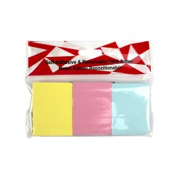 Jegyzettömb öntapadó, 38x51mm, 3x100 lap, 3 tömb/csomag, Evo, pasztell színek Író- irodaszer, papíráru Evo
