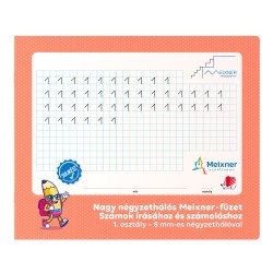 Füzet iskolai, 32lap, szám gyakorló 1.osztályos fekvő Süni Meixner Író- irodaszer, papíráru Ico