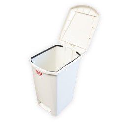 Szemeteskuka pedálos műanyag 25 literes fehér UP401-001 Író- irodaszer, papíráru Planet
