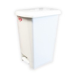 Szemeteskuka pedálos műanyag 25 literes fehér UP401-001