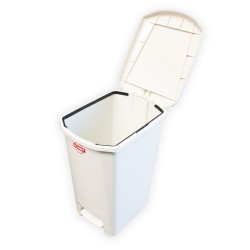 Szemeteskuka pedálos műanyag 25 literes fehér UP401-001 Író- irodaszer, papíráru Planet