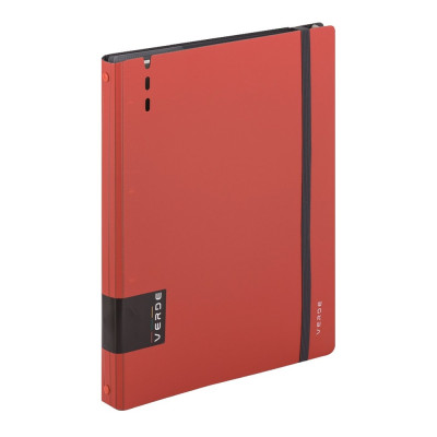 Gyűrűskönyv A4, 40mm, 4 gyűrűs Verde téglavörös