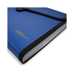 Irattartó táska, harmonikatáska, 13 rekeszes füles csatos EVOffice kék