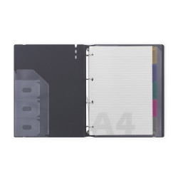 Gyűrűskönyv A4, 40mm, 4 gyűrűs Verde kék