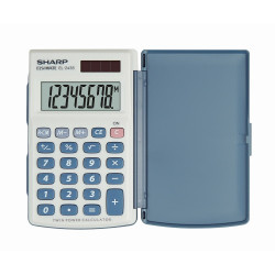 Zsebszámológép 8 digit Sharp EL-243S fehér Irodatechnika, kellékei Sharp