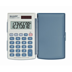 Zsebszámológép 8 digit Sharp EL-243S fehér Irodatechnika, kellékei Sharp