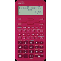 Számológép tudományos 420 funkciós 10+2 digites 4 soros napalemes Sharp ELW531TLBRD piros Irodatechnika, kellékei Sharp