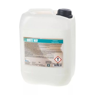 Mosószer 5 liter fertőtlenítő hatással fehér és színtartó ruhákhoz White Way
