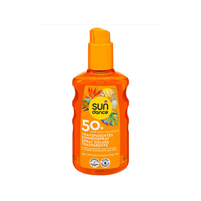 Naptej Napozó spray nagyon magas fényvédelemmel szórófejes 200 ml FF50+ Átlátszó Sundance