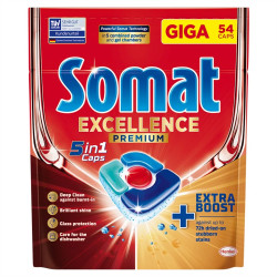 Mosogatógép tabletta 54 db/doboz 5 in 1 Somat Excellence Iroda üzemeltetés, munkavédelem Somat