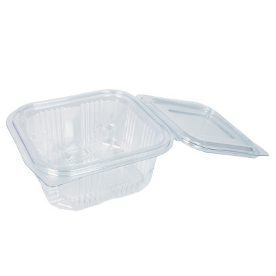 Salátás tál egybefedeles PET 375 ml 100 db/csomag