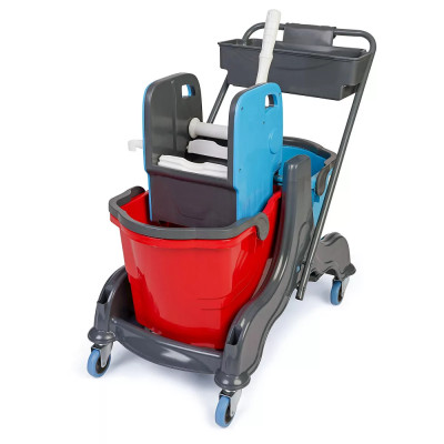 Takarítókocsi műanyag 2 x 25 literes vödörrel Herkules HCK714