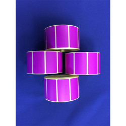 Etikett címke thermo, 25x45mm, tekercses, 1000 címke/tekercs lila Író- irodaszer, papíráru Egyéb