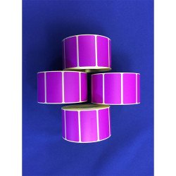 Etikett címke thermo, 25x45mm, tekercses, 1000 címke/tekercs lila Író- irodaszer, papíráru Egyéb