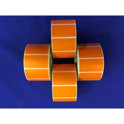 Etikett címke thermo, 25x45mm, tekercses, 1000 címke/tekercs narancs Író- irodaszer, papíráru Egyéb