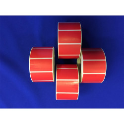 Etikett címke thermo, 25x45mm, tekercses, 1000 címke/tekercs piros Író- irodaszer, papíráru Egyéb