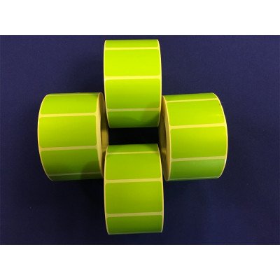Etikett thermo 25x45mm, tekercses 1000 címke/tekercs zöld