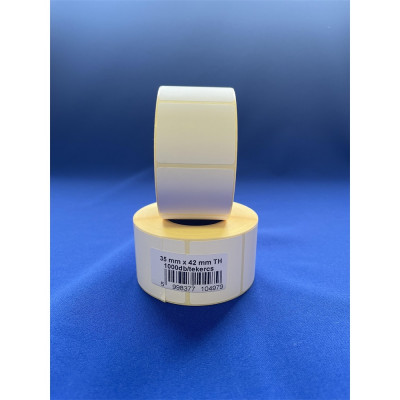 Etikett thermo 35x42mm, tekercses 1000 címke/tekercs
