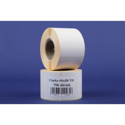 Etikett thermo 60x58mm, tekercses 700 címke/tekercs