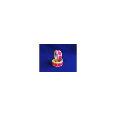 Etikett címke, 20mm, körcímke tekercses 1000 db/tekercs fluo pink