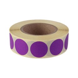 Etikett címke, 20mm, körcímke tekercses, 1000 címke/tekercs lila Író- irodaszer, papíráru Egyéb