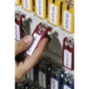 Kulcsjelölő címke beírós 6 db/csomag, fekete, Durable