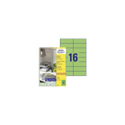 Etikett címke, 105x37mm, univerzális, 16 címke/lap Avery, zöld Író- irodaszer, papíráru Avery
